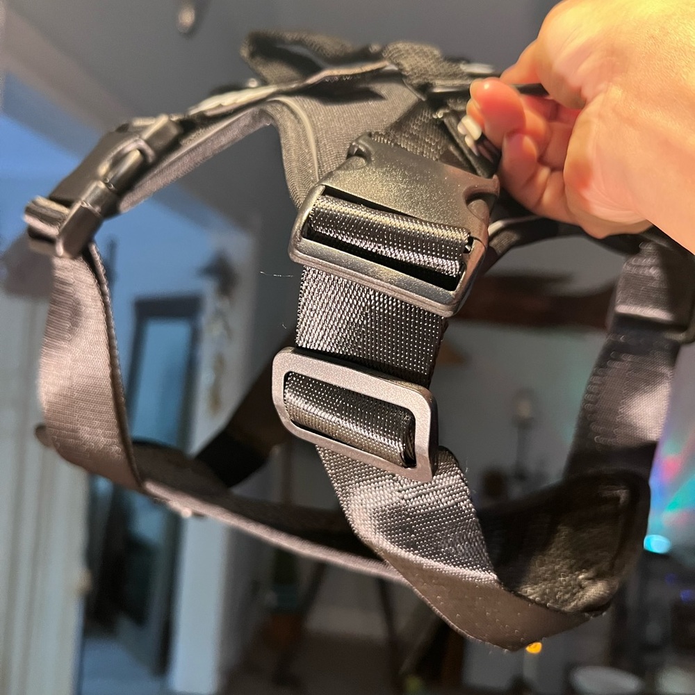 Black Security Dog Harness Size L Brand New - Picture 10 of 13